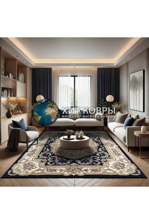Китайский ковер 002004 Синий